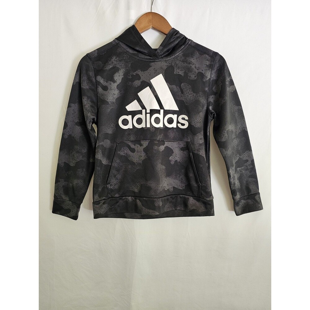 Adidas Hoodie Boy's Camouflage Athletic Soccer Training Fitness Size Medium